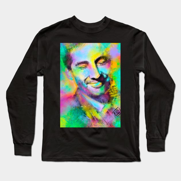 Handsome Man Long Sleeve T-Shirt by Trizi‘s Art